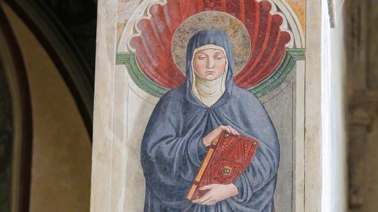 Santa Mônica mulher de oração a ser imitada
