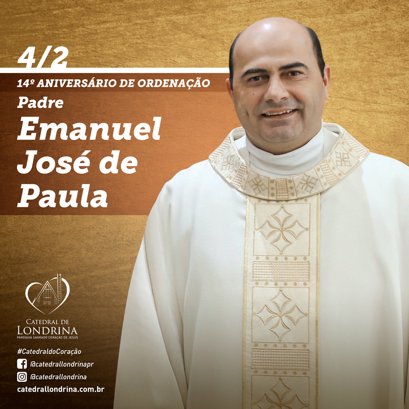Parabéns Padre Emanuel!
